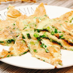韭菜煎蛋饼